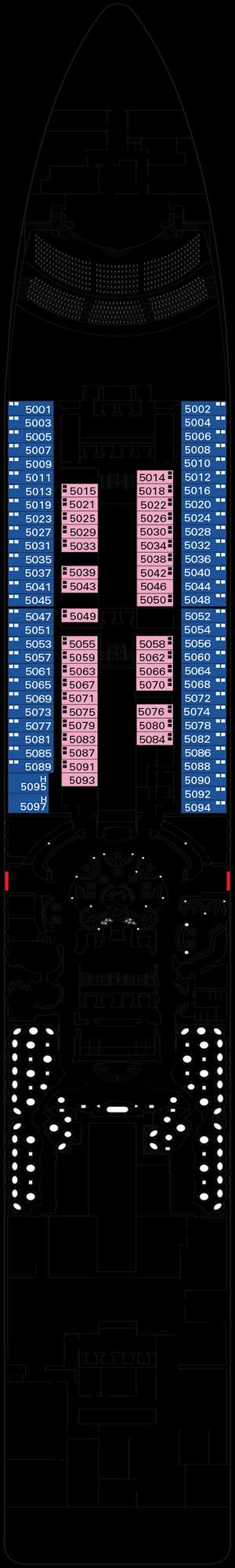 Deck plan for MSC Splendida