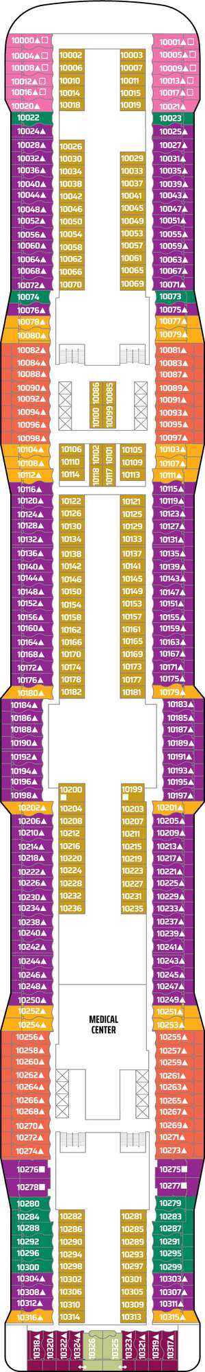 Deck plan for Norwegian Epic
