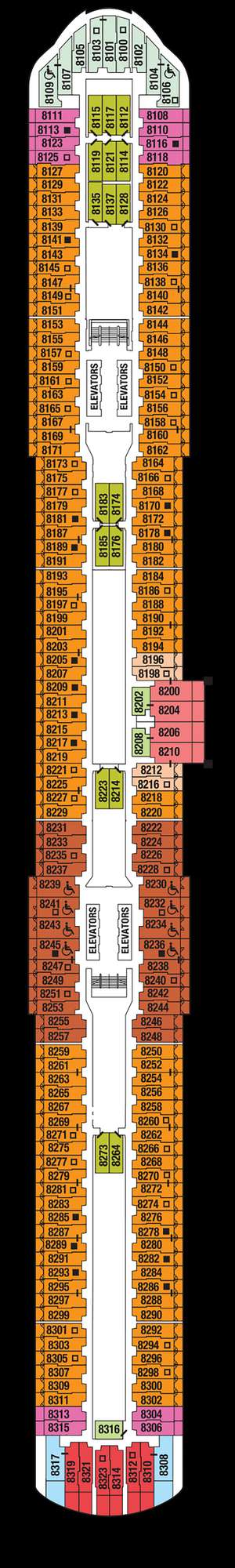 Deck plan for Celebrity Edge