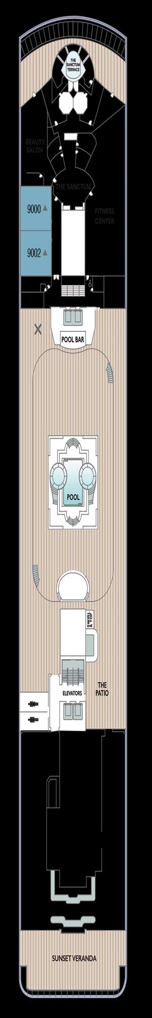 Deck plan for Azamara Onward