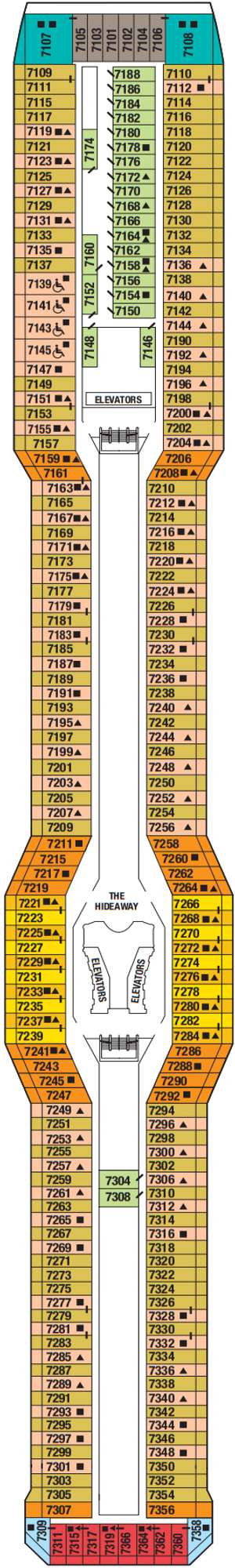 Deck plan for Celebrity Silhouette