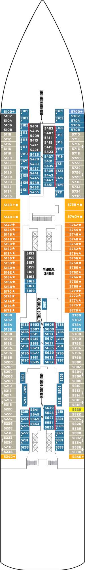 Deck plan for Norwegian Getaway