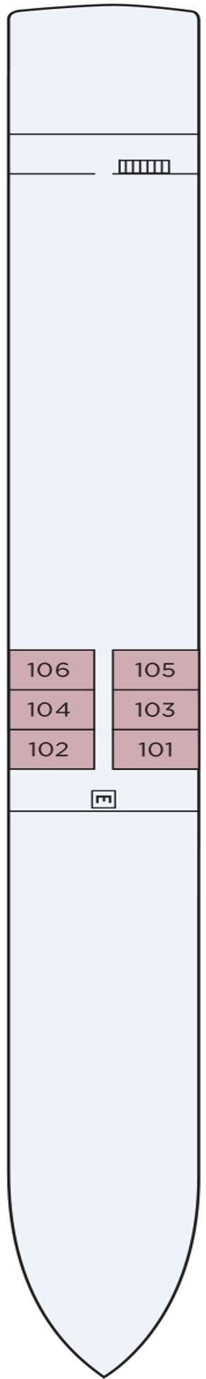 Deck plan for S.S. Bon Voyage