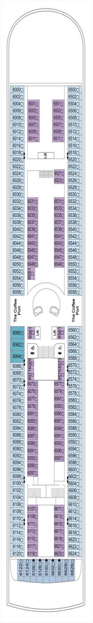 Deck plan for Marella Discovery 2