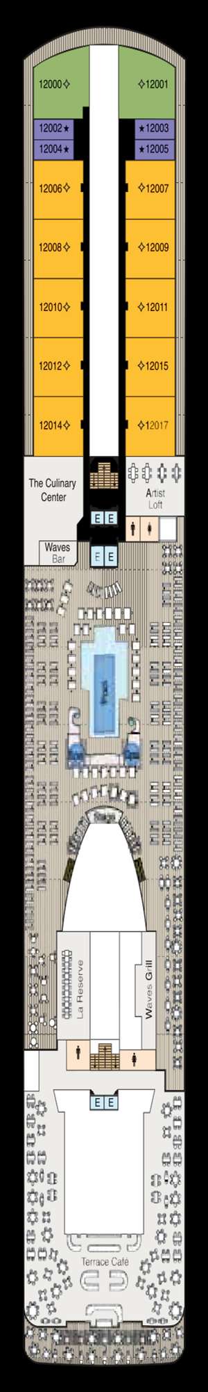 Deck plan for Oceania Riviera