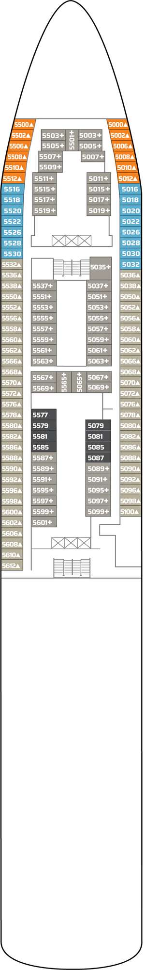Deck plan for Norwegian Spirit