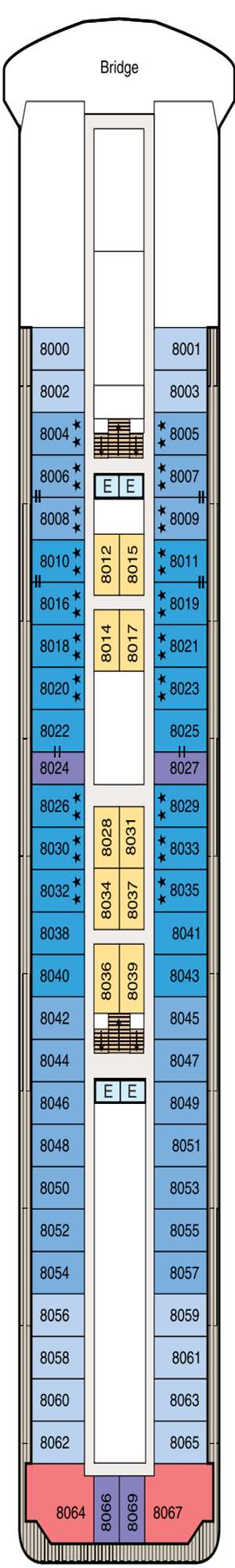 Deck plan for Regatta
