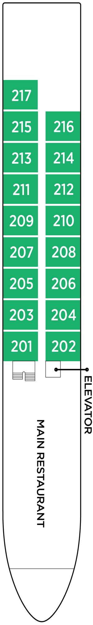 Deck plan for AmaVida
