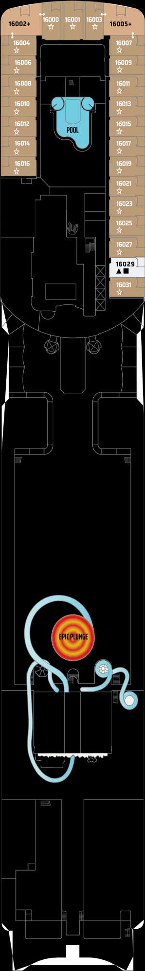 Deck plan for Norwegian Epic
