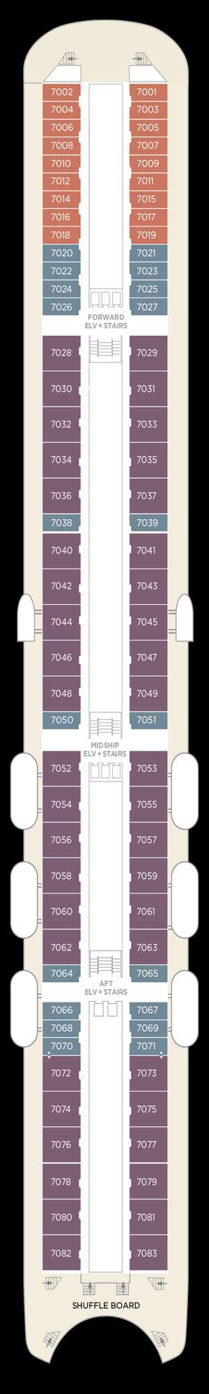 Deck plan for Crystal Symphony
