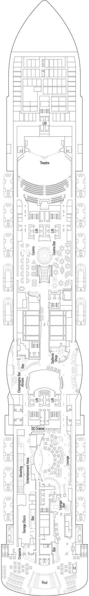 Deck plan for MSC Seaview