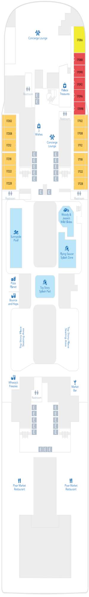Deck plan for Disney Adventure