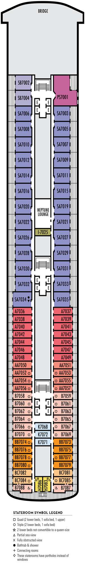 Deck plan for Volendam