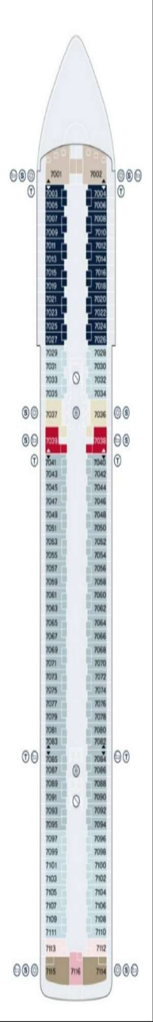 Deck plan for Explora II