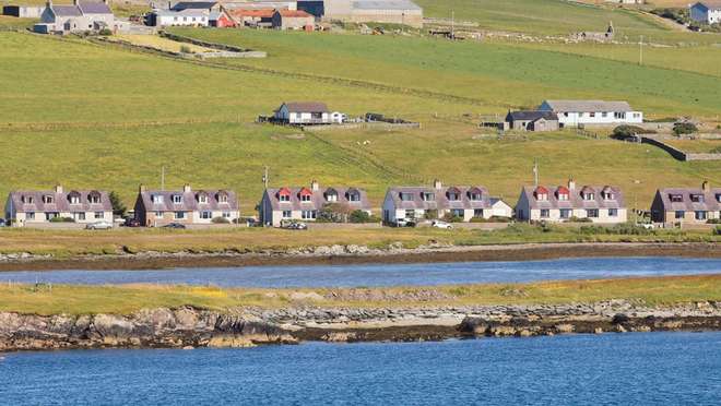 Sail beneath the spectacular seabird cliffs of a Shetland nature reserve.