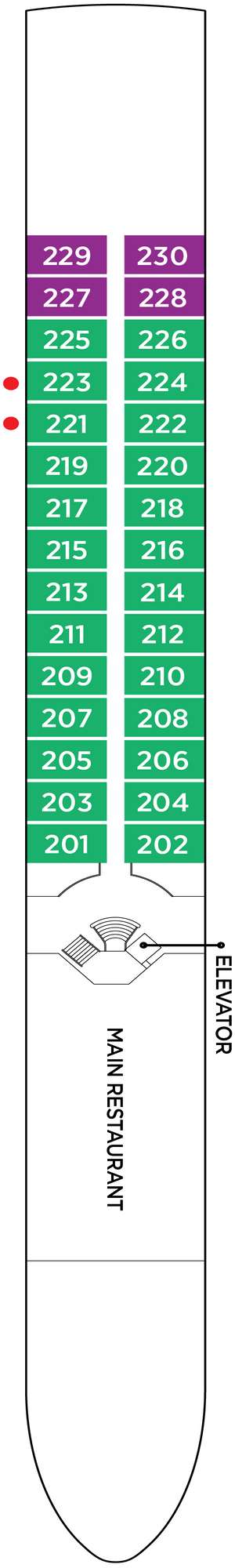 Deck plan for AmaDante
