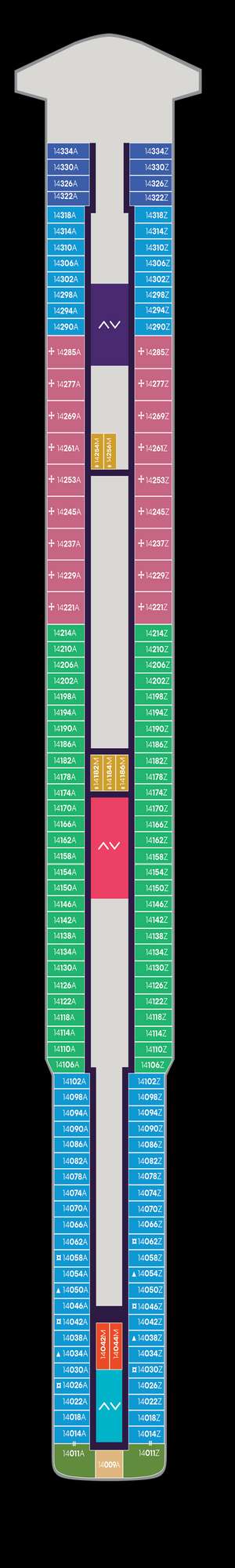 Deck plan for Brilliant Lady