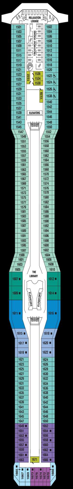 Deck plan for Celebrity Silhouette