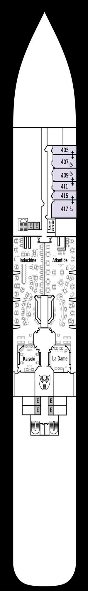 Deck plan for Silver Muse