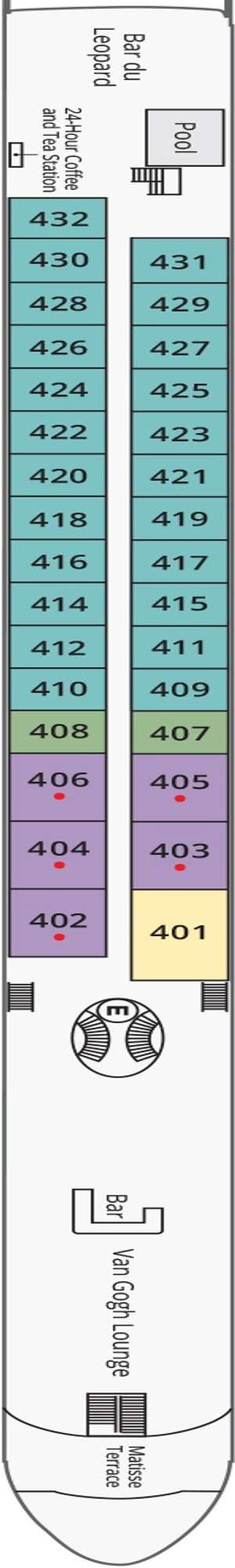 Deck plan for S.S. Catherine