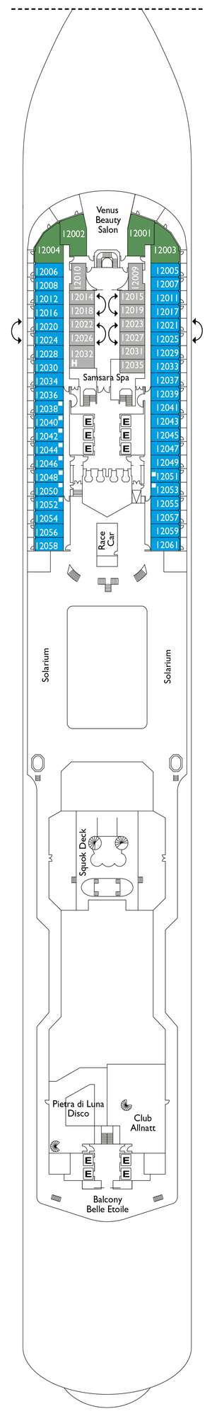Deck plan for Costa Diadema