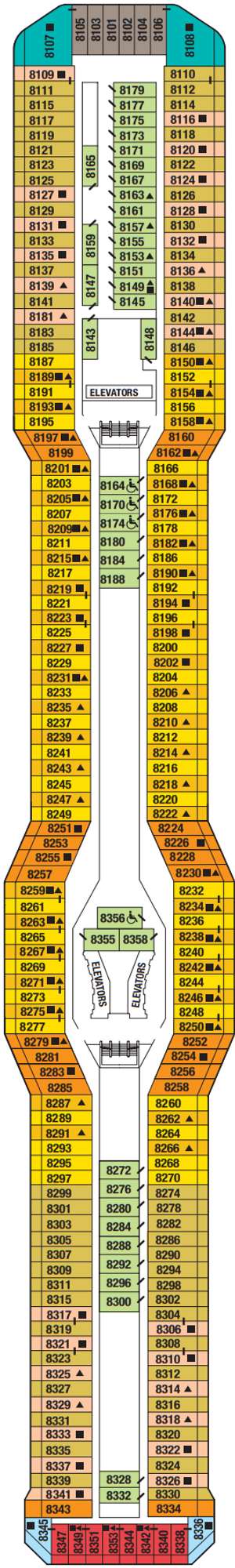 Deck plan for Celebrity Solstice