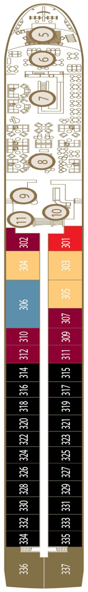 Deck plan for Scenic Jasper
