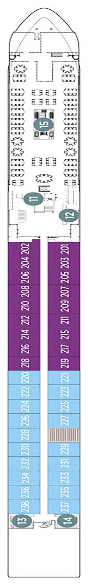 Deck plan for Emerald Sky