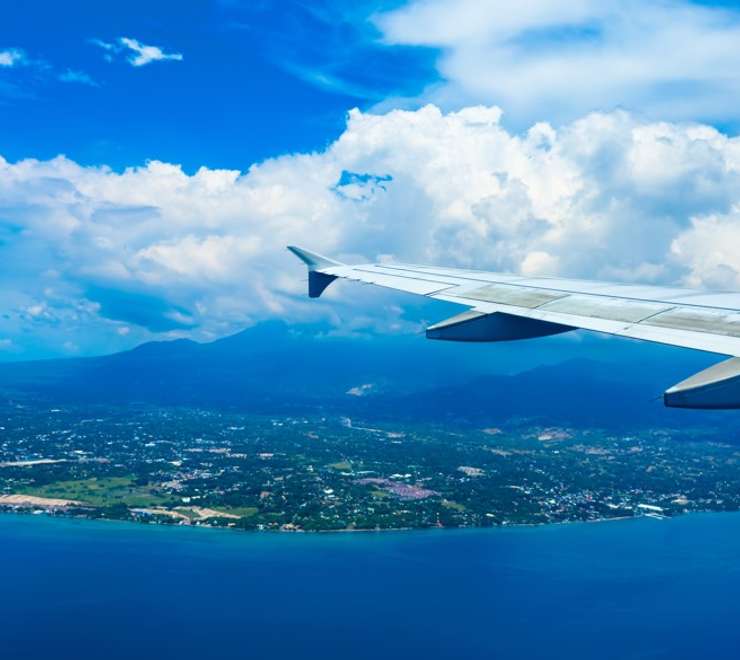 Flight departs