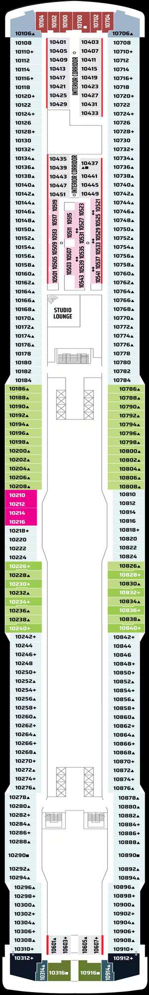 Deck plan for Norwegian Breakaway