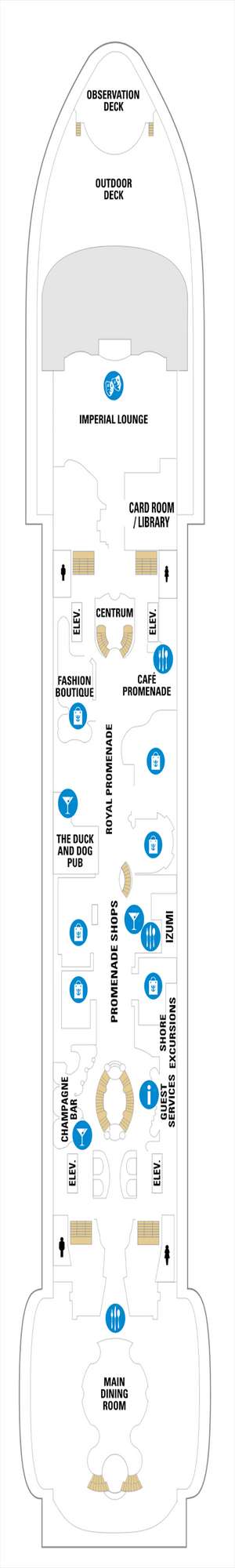 Deck plan for Adventure of the Seas