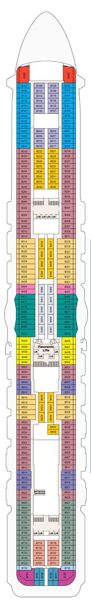 Deck plan for Regal Princess