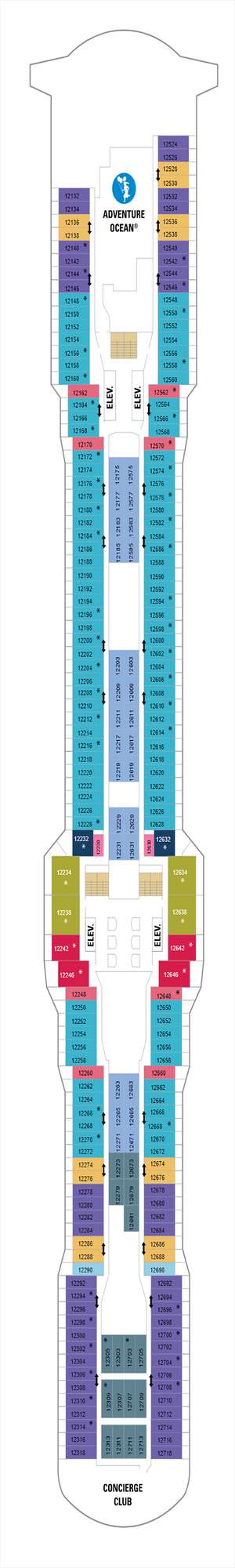 Deck plan for Anthem of the Seas