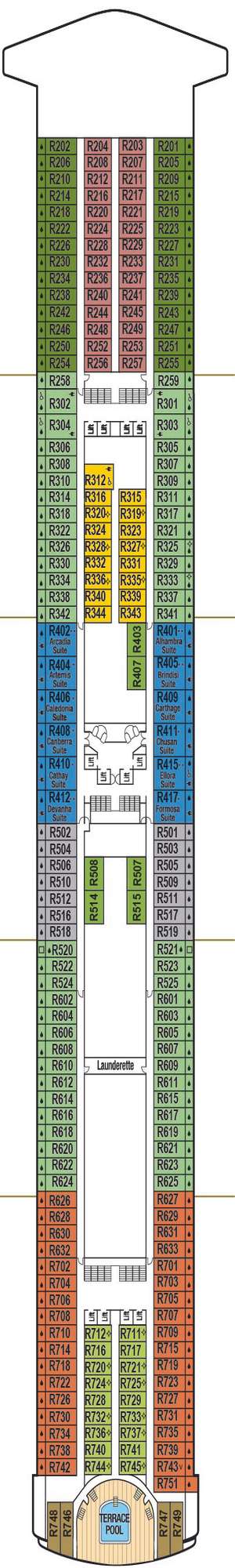 Deck plan for Ventura
