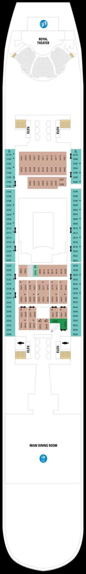 Deck plan for Harmony of the Seas
