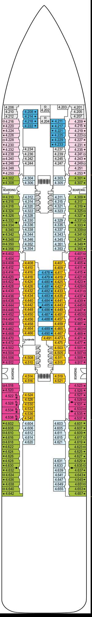 Deck plan for Iona
