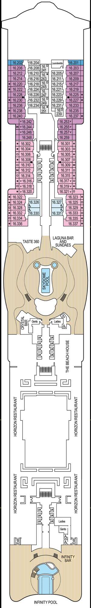 Deck plan for Arvia