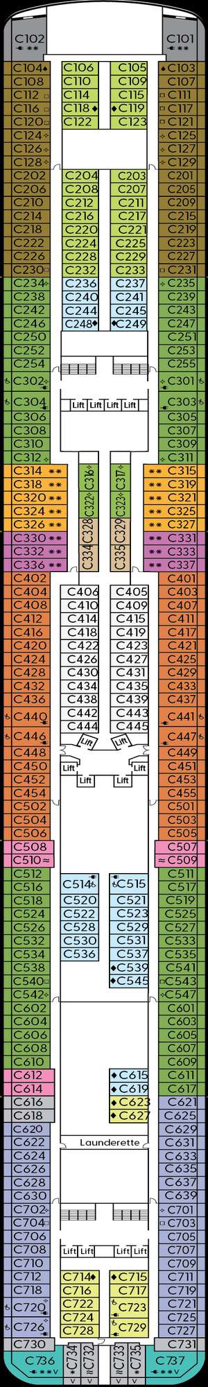 Deck plan for Britannia
