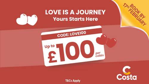 Costa Valentine's Day  promotional banner