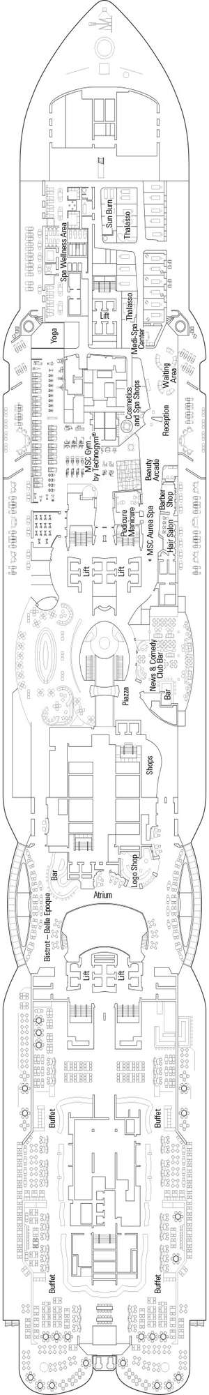 Deck plan for MSC Seaview