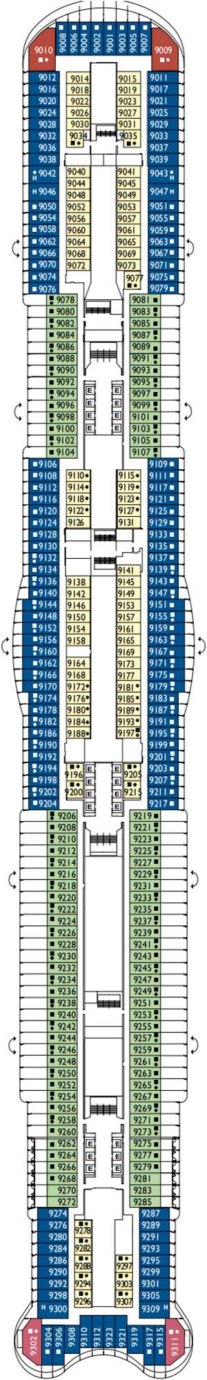 Deck plan for Costa Smeralda