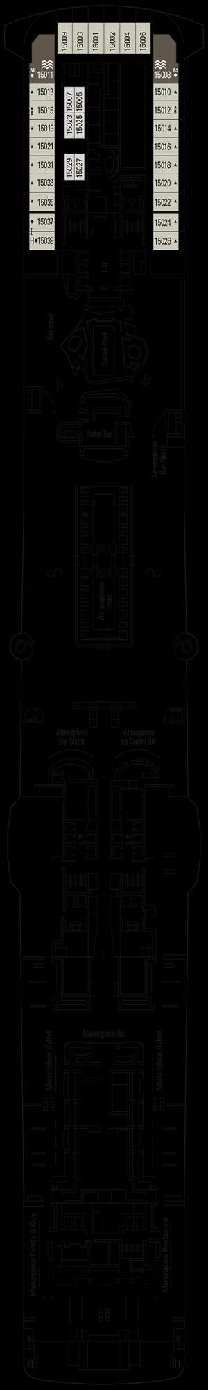 Deck plan for MSC Grandiosa