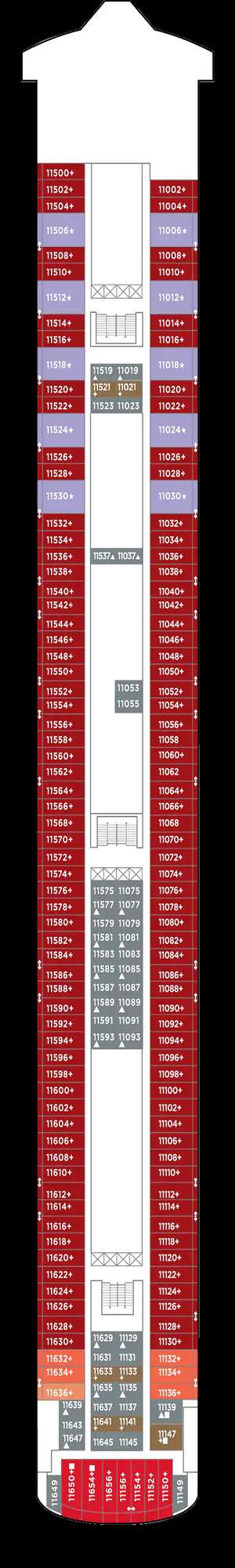 Deck plan for Norwegian Jewel