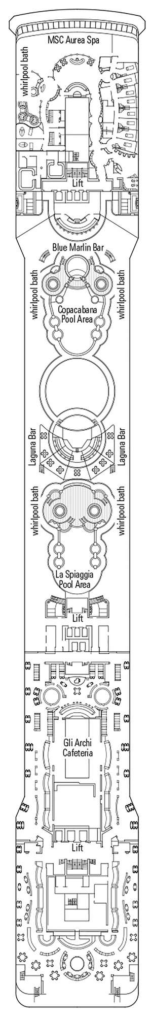 Deck plan for MSC Musica