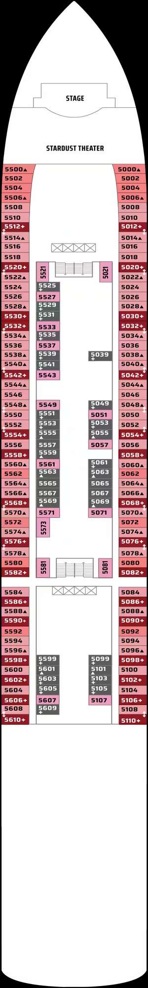 Deck plan for Norwegian Gem