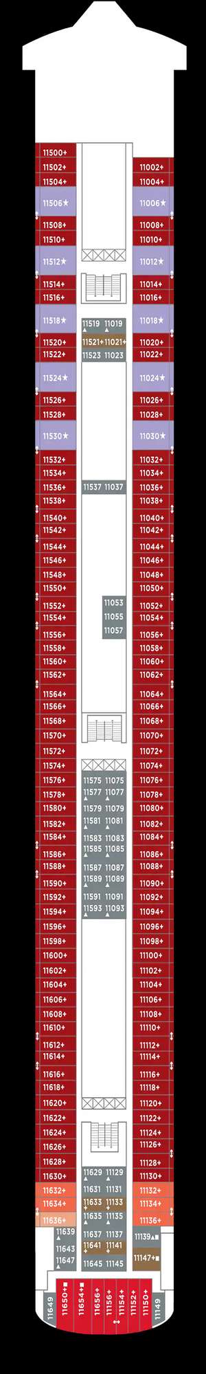 Deck plan for Norwegian Jade