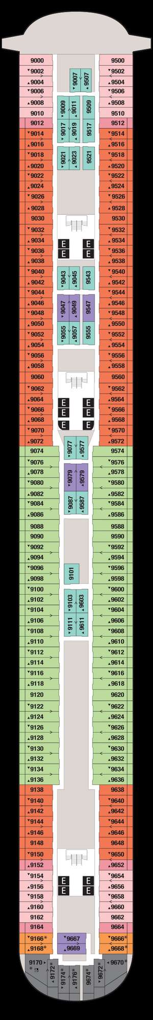 Deck plan for Disney Fantasy