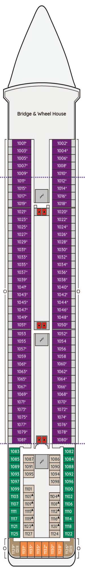 Deck plan for Ambition