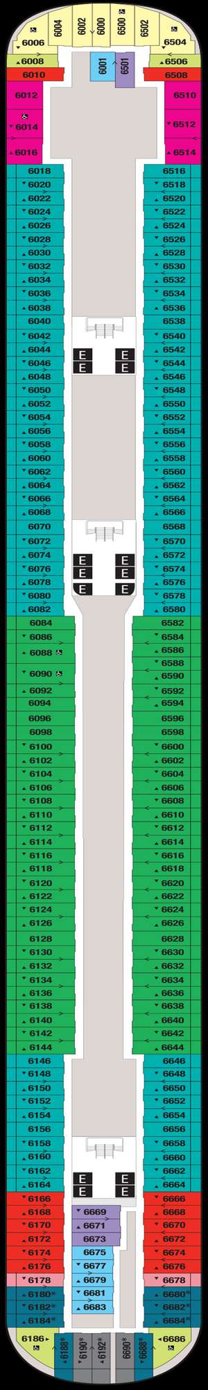 Deck plan for Disney Fantasy