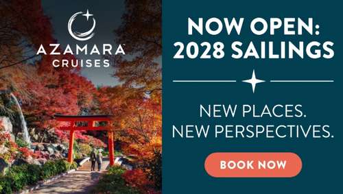 Azamara 2028 Launch promotional banner